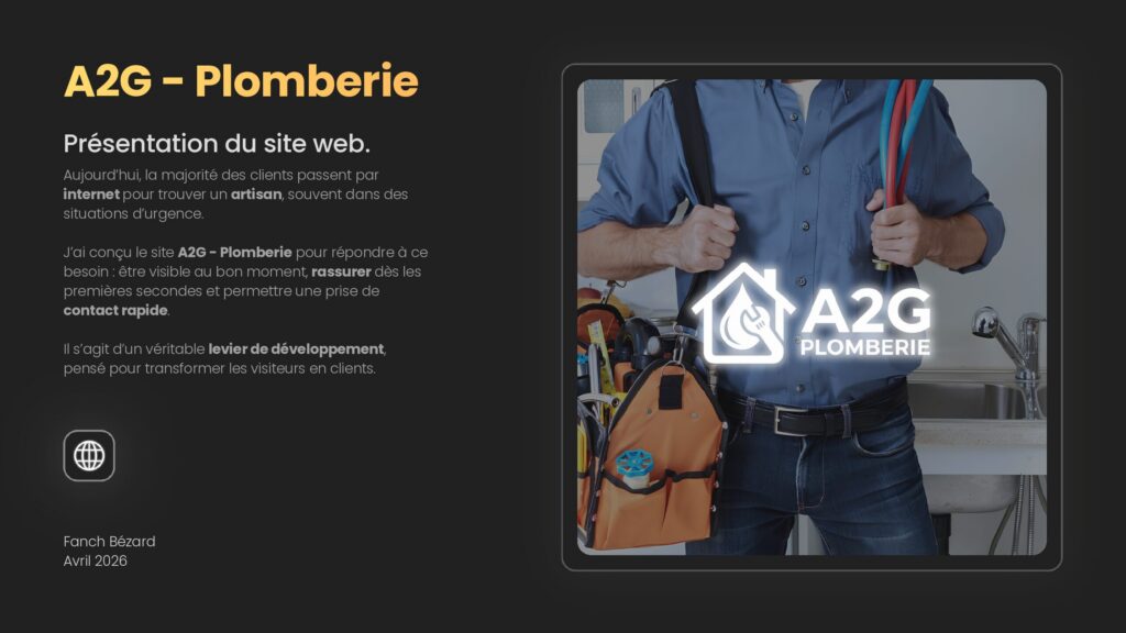 thumbnail of A2G – Plomberie Présentation Site Web – Fanch Bézard