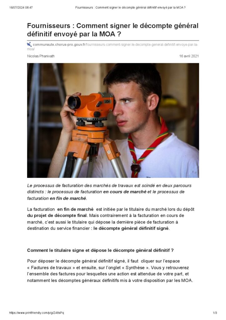 thumbnail of Chorus Pro — Comment signer le décompte général définitif envoyé par la MOA