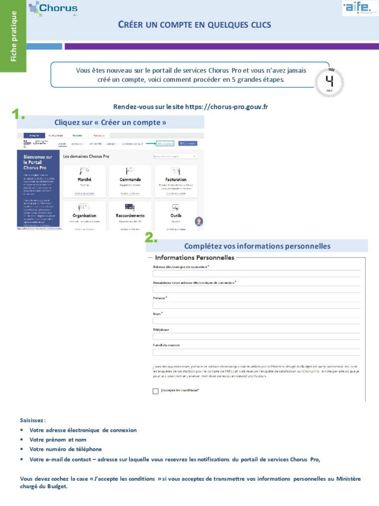 thumbnail of Chorus Pro — Créer un compte