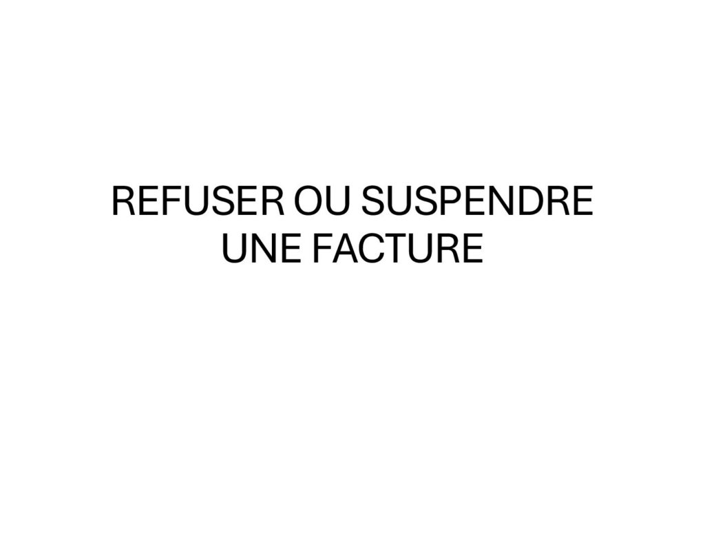 thumbnail of SEDIT – Suspendre ou refuser une facture
